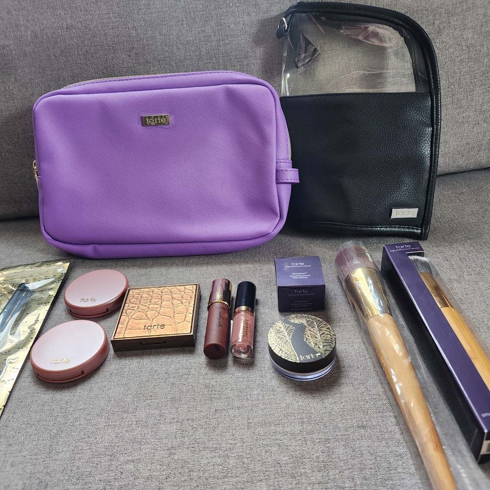 Tarte Purple Makeup Bag Set